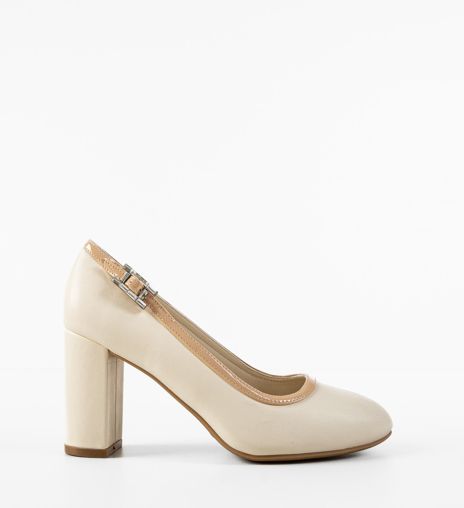 Pantofi Dama Hoop Bej | Eleganță și Confort - imagine 4