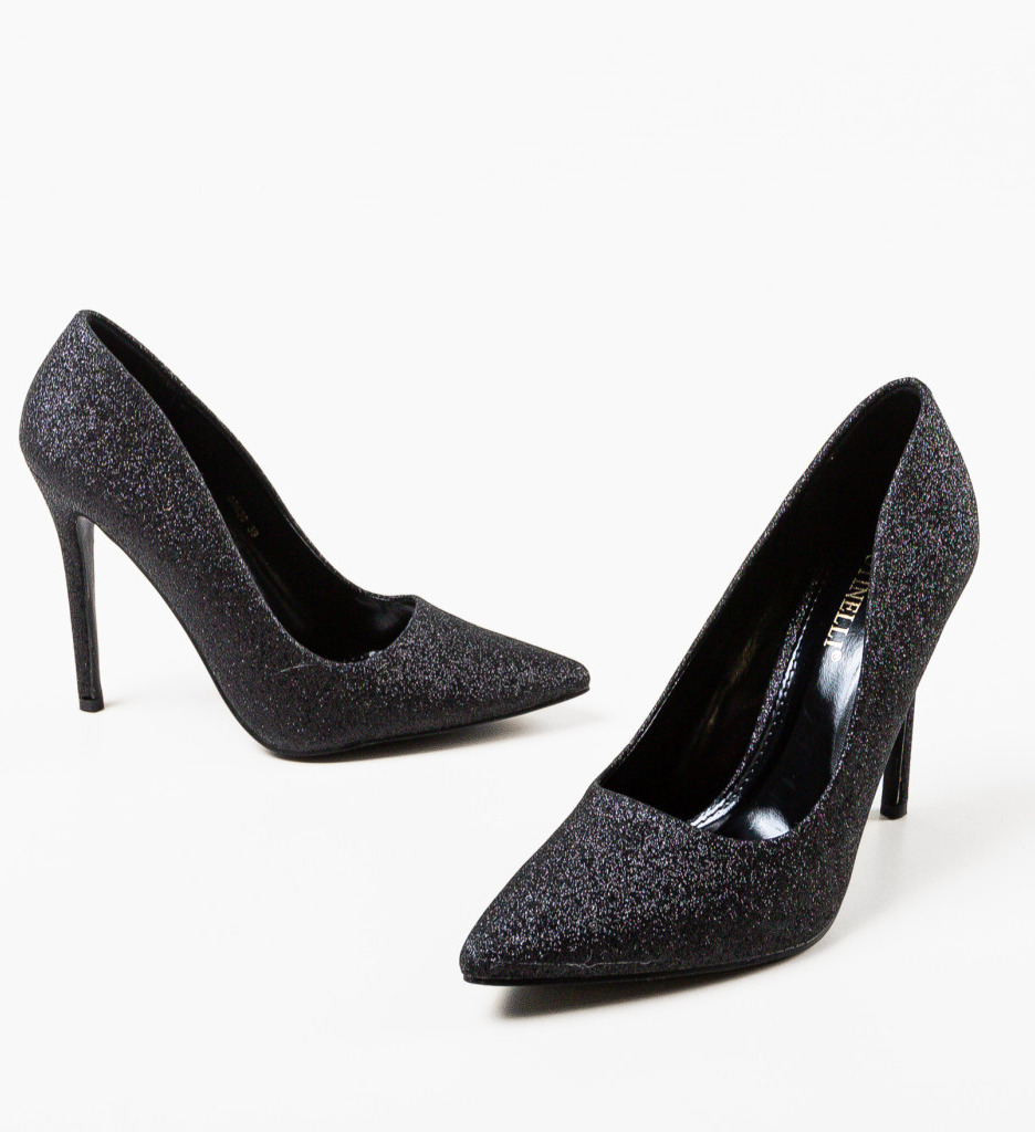 Pantofi cu toc Presure Negri - Eleganță și Stil