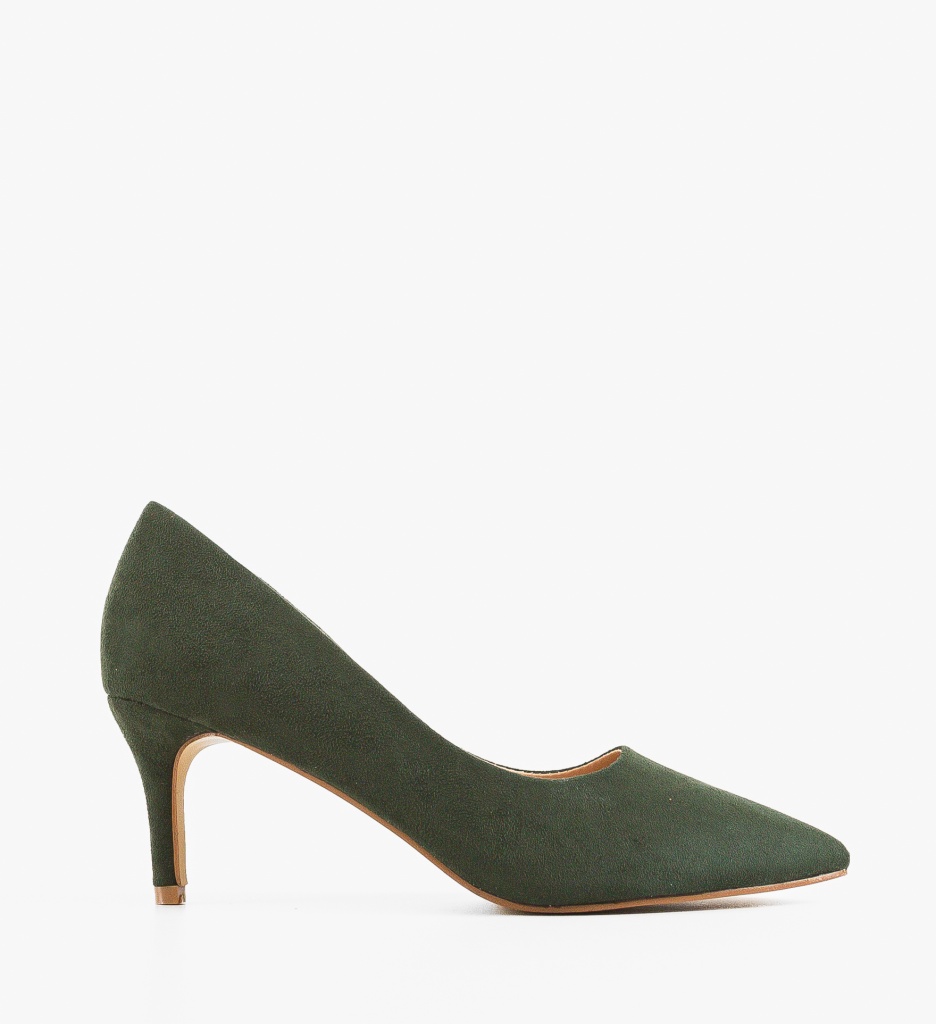 Pantofi Dama Eleganți cu Toc Verzi - imagine 7
