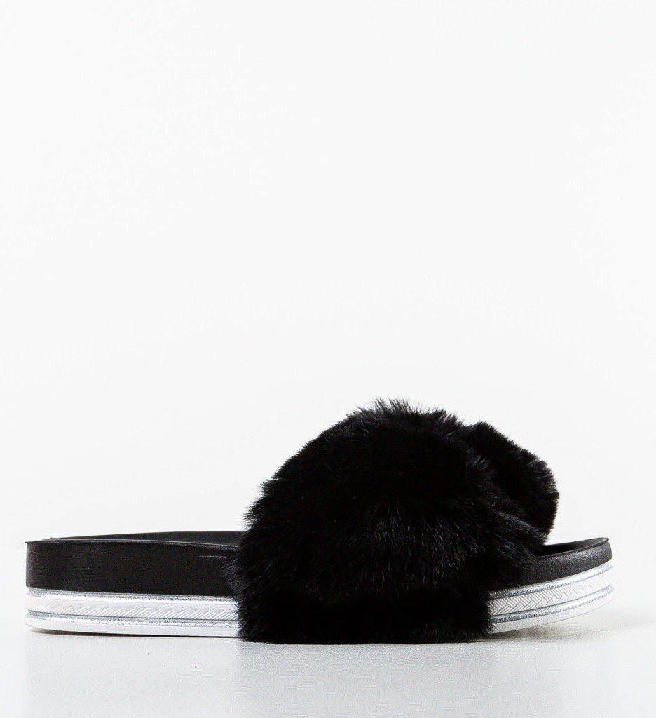 Papuci Dama Anil Negri | Confort și Eleganță - imagine 5