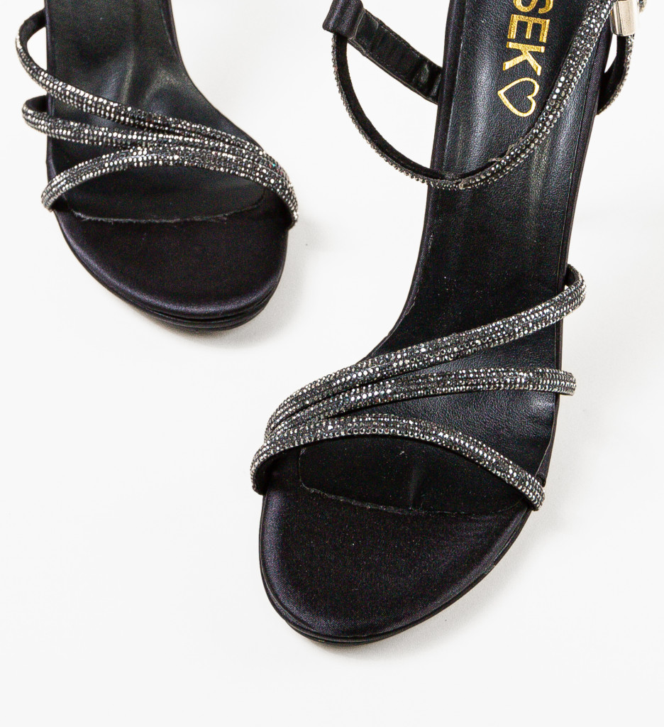 Sandale Dama Gynn Negre | Eleganta si Stil - imagine 5