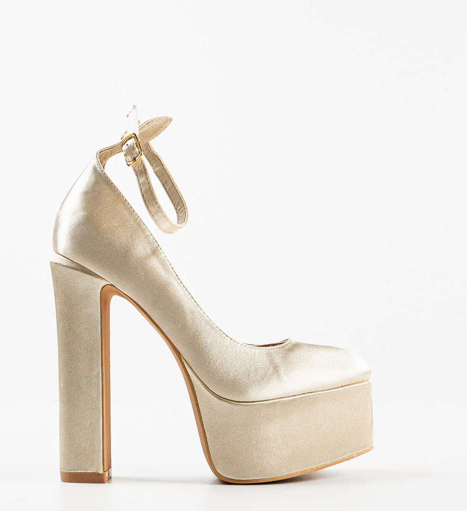 Pantofi cu Toc Floyd Bej | Eleganță Modernă - imagine 4