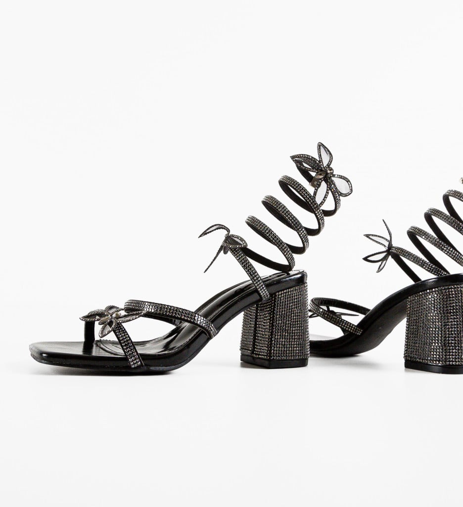 Sandale Gaiana Negre - Eleganță și Stil - imagine 10