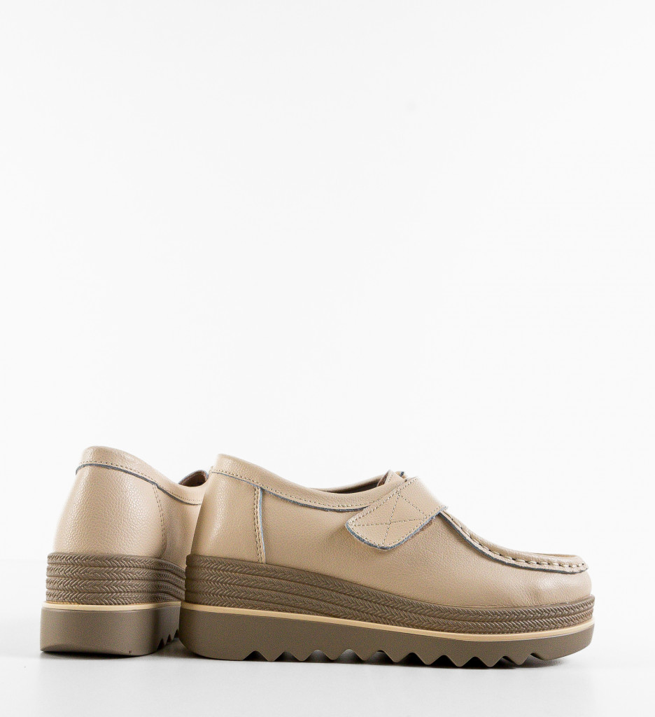 Pantofi Casual Straif Bej - Confort și Stil - imagine 5