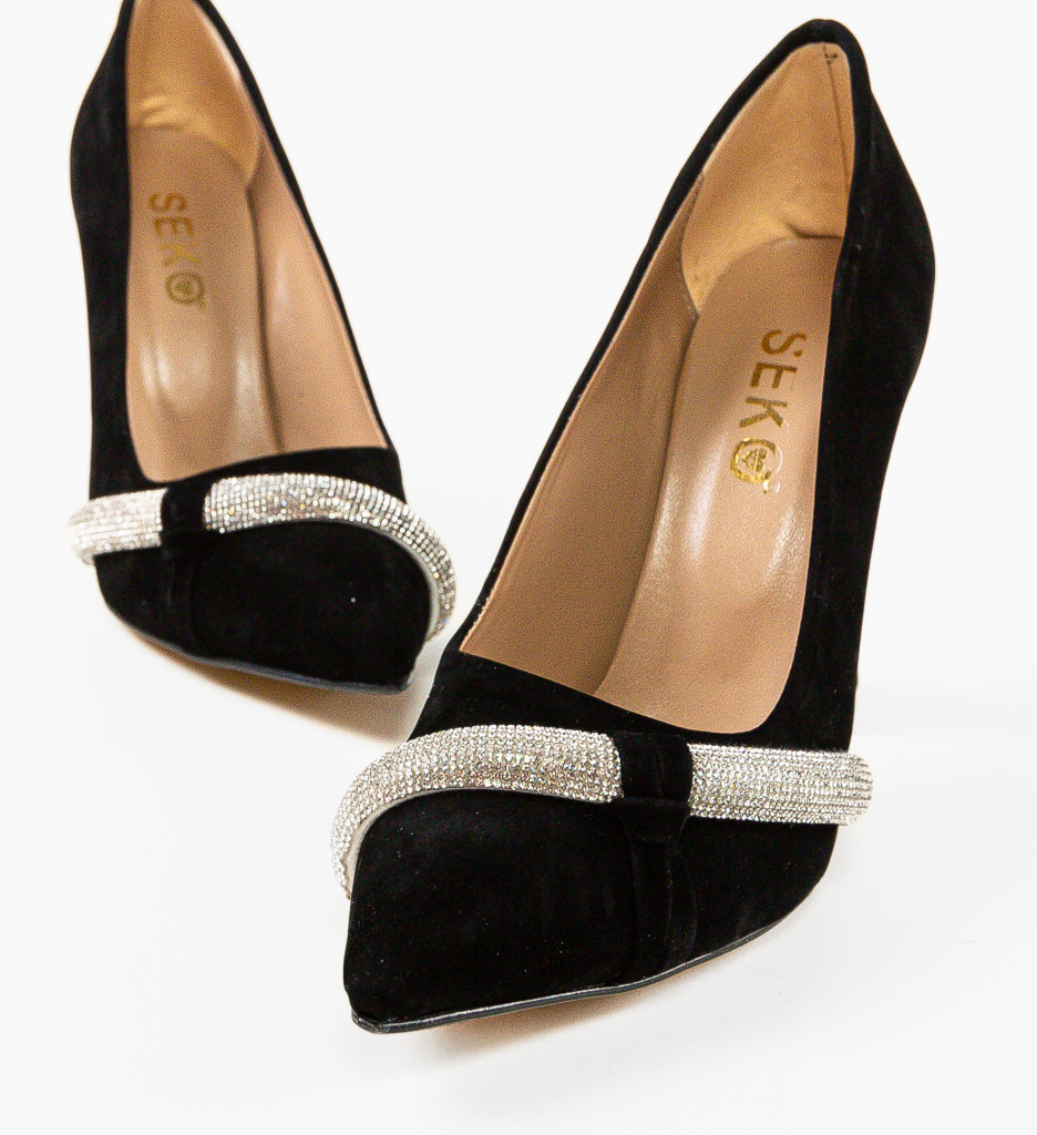 Pantofi cu toc Pynay Negri - Eleganță maximă - imagine 11