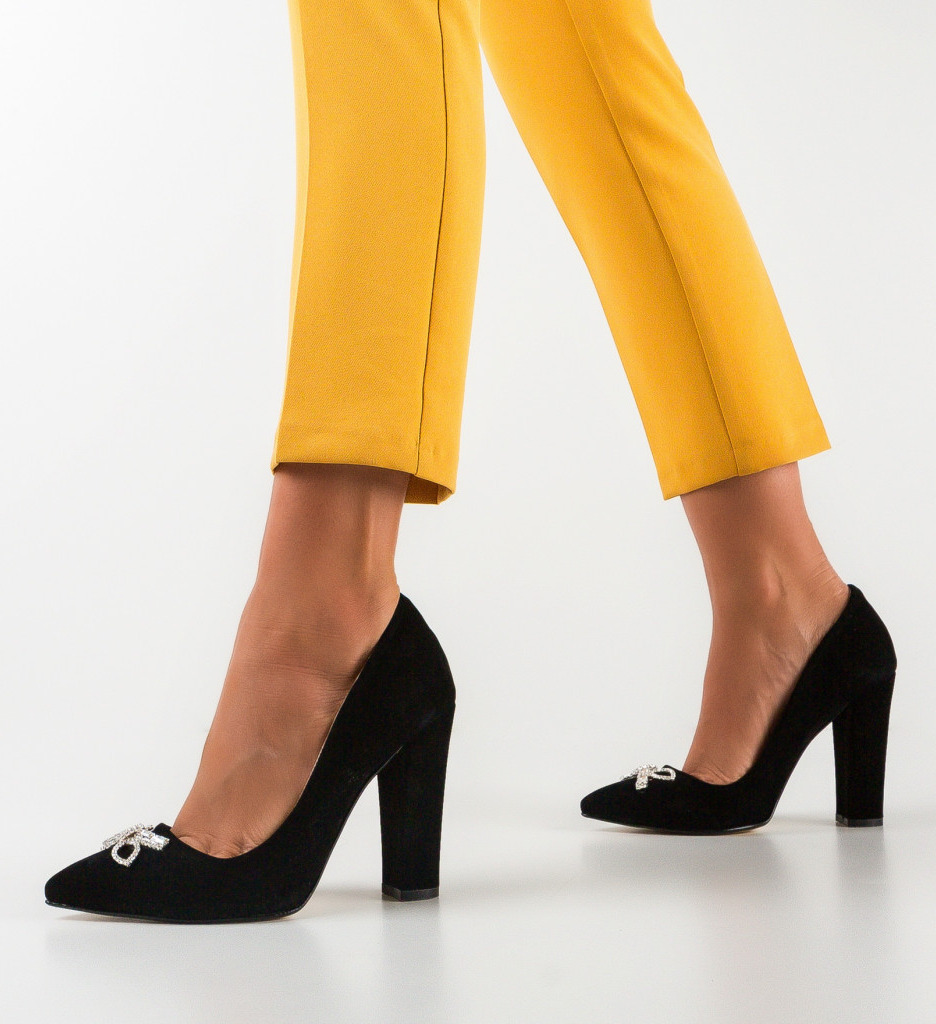 Pantofi Dama Saxona Negri - Eleganți și Versatili - imagine 3