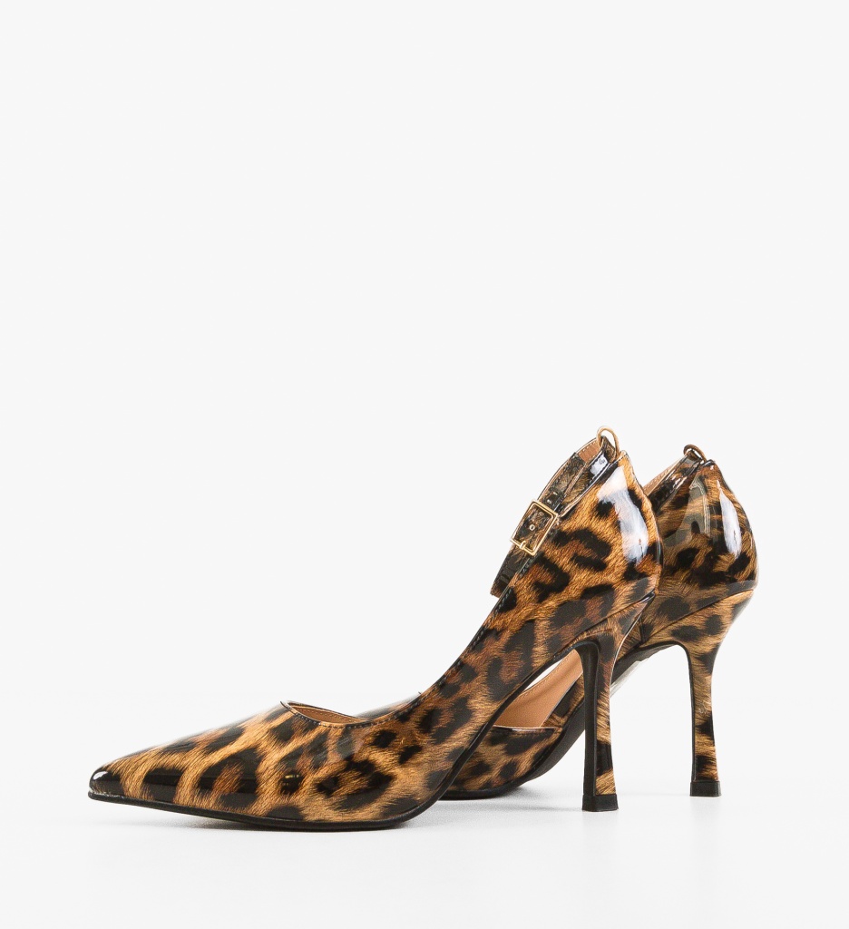 Pantofi Iga Animal Print - Eleganță și Stil - imagine 4
