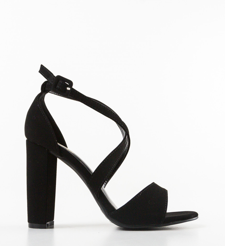 Sandale cu Toc Adeline Negre - Eleganță și Stil - imagine 5