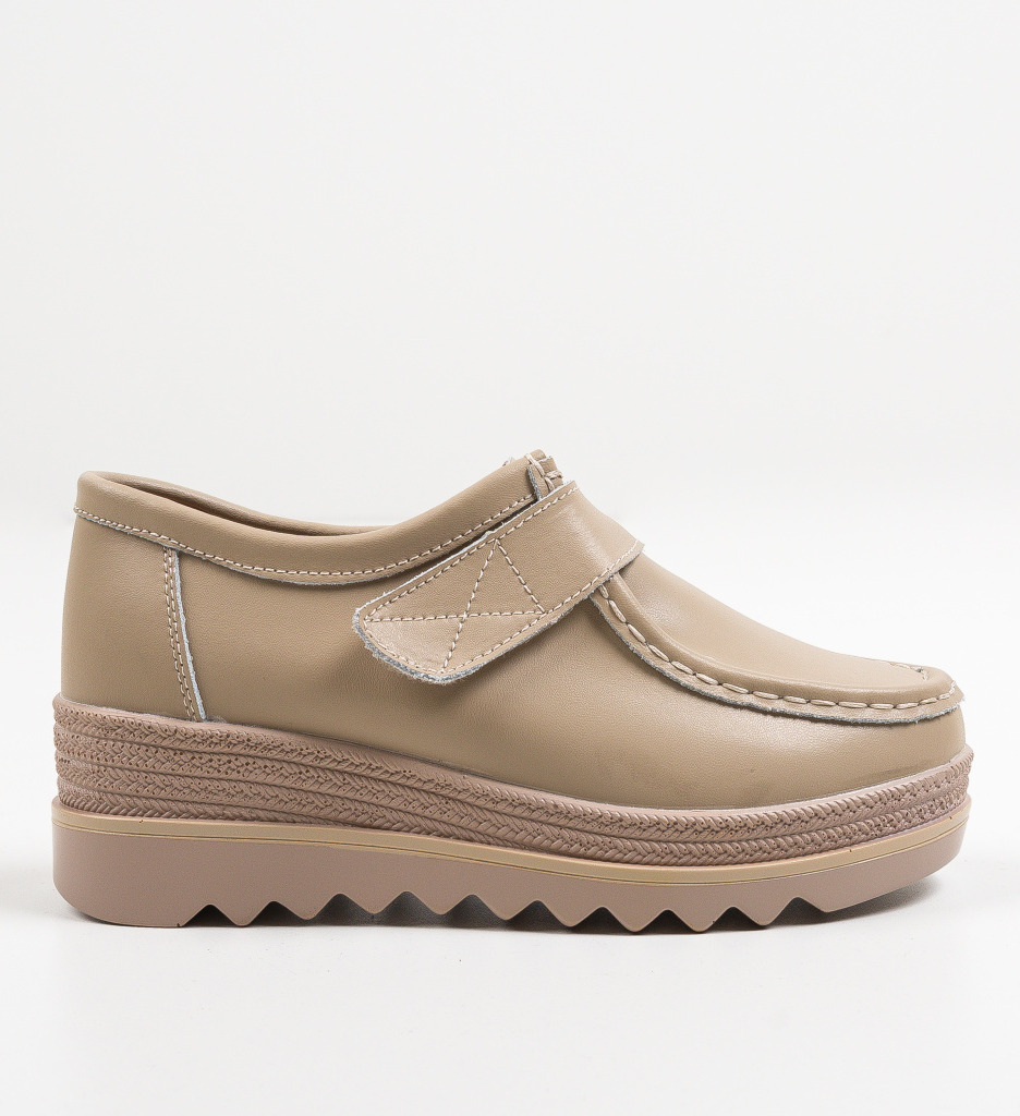 Pantofi Casual Straif Bej - Confort și Stil - imagine 7