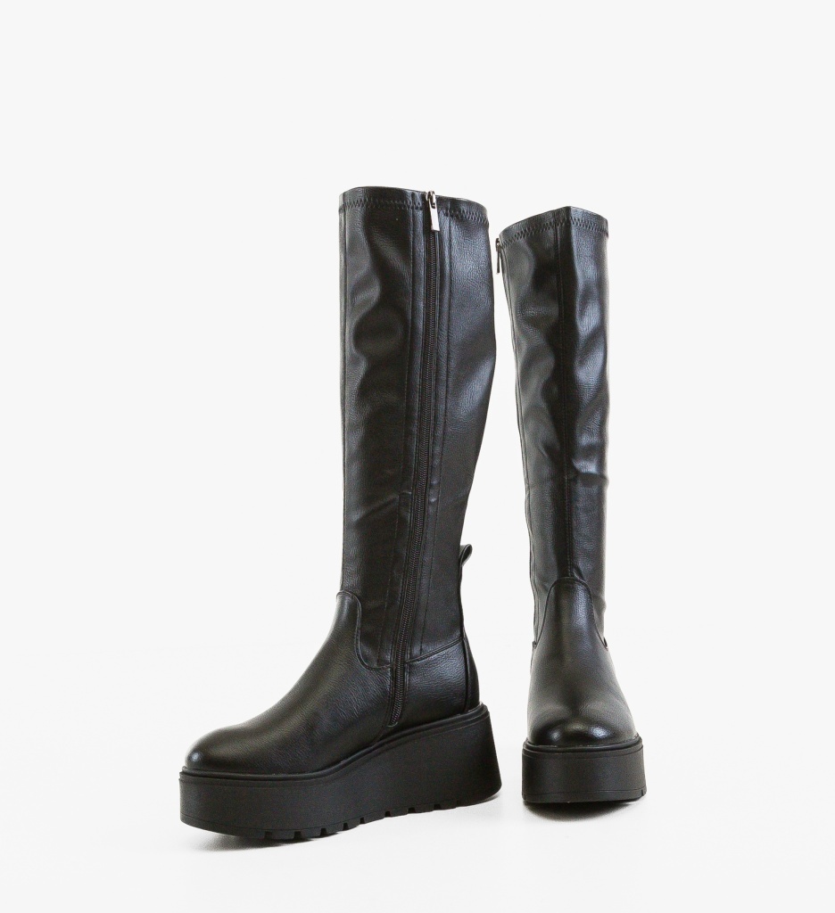 Cizme Dama Negre Pium 2 - Elegante si Comode - imagine 2