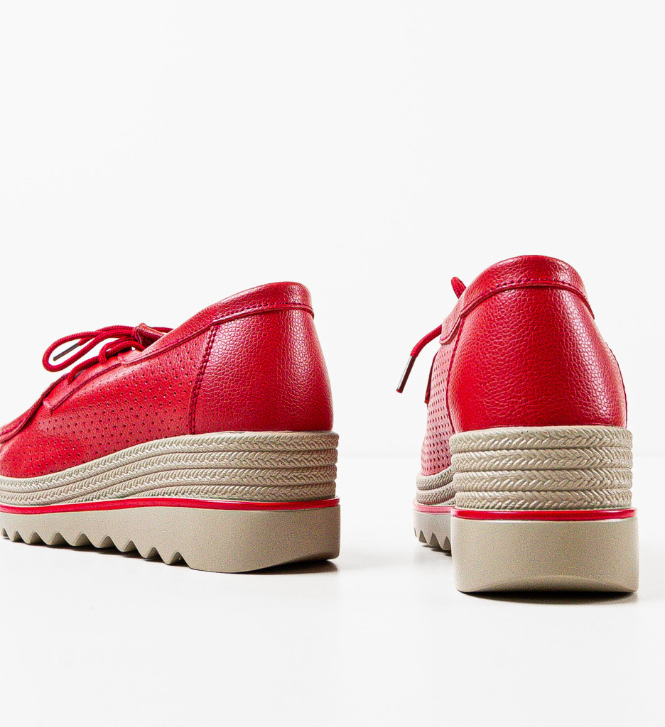 Pantofi Casual Dama Torinoz Rosii - Stil și Confort - imagine 3