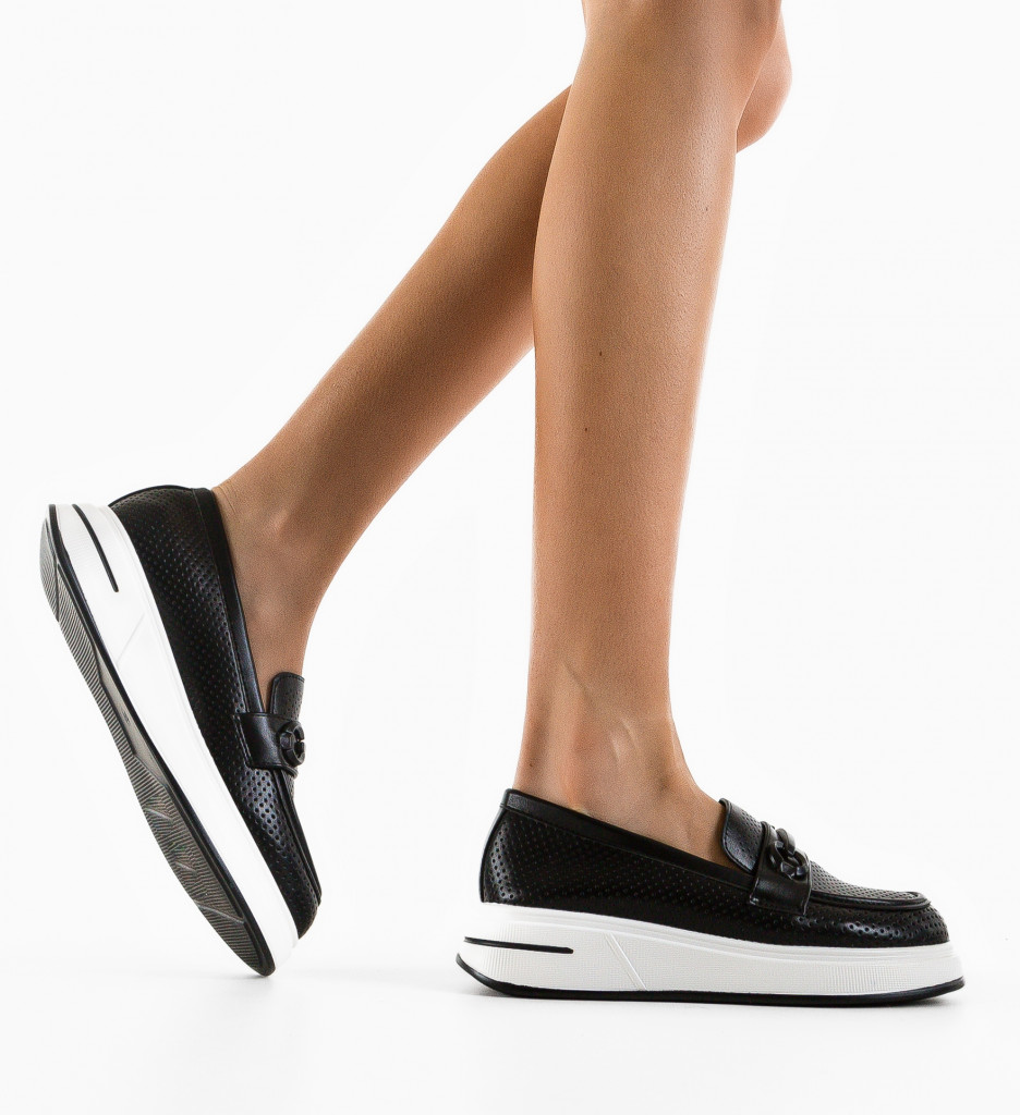 Pantofi Casual Mirrey Negre - Stil și Confort - imagine 2
