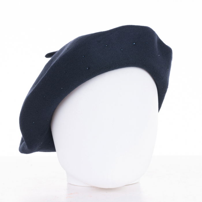 Bereta Bleumarin cu Strasuri | Shopika