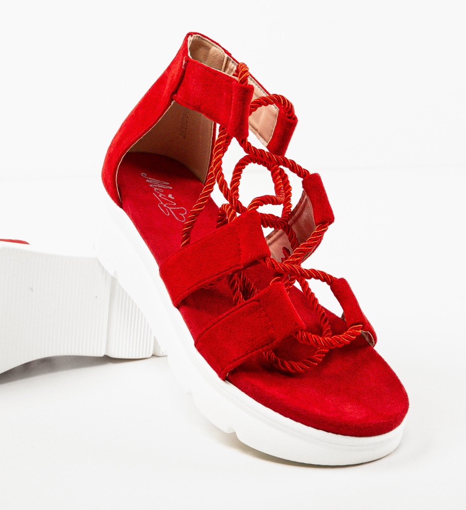 Sandale Miami Rosii - Stil si Confort - imagine 7