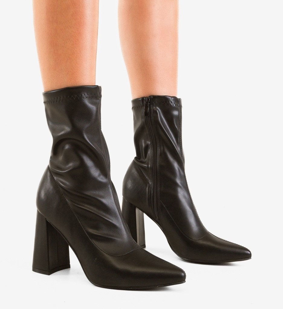 Botine Dama Lopedia Negre - Stil si Confort - imagine 5