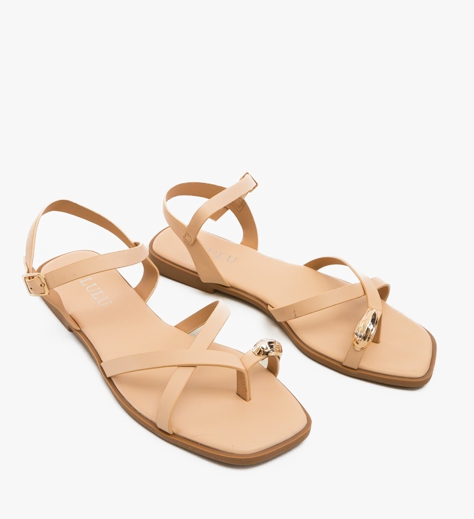 Sandale Dama Belonai Nude Elegante - imagine 3