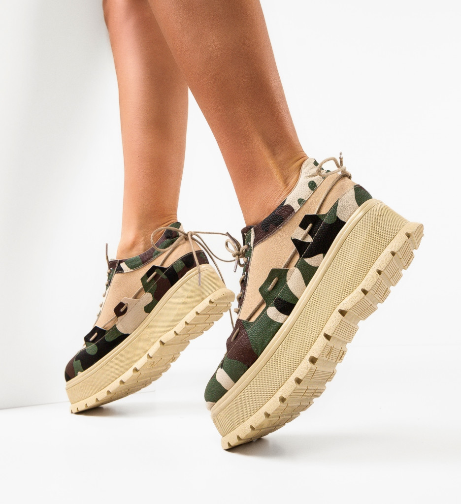 Pantofi Casual Danrta Khaki | Confort și Stil