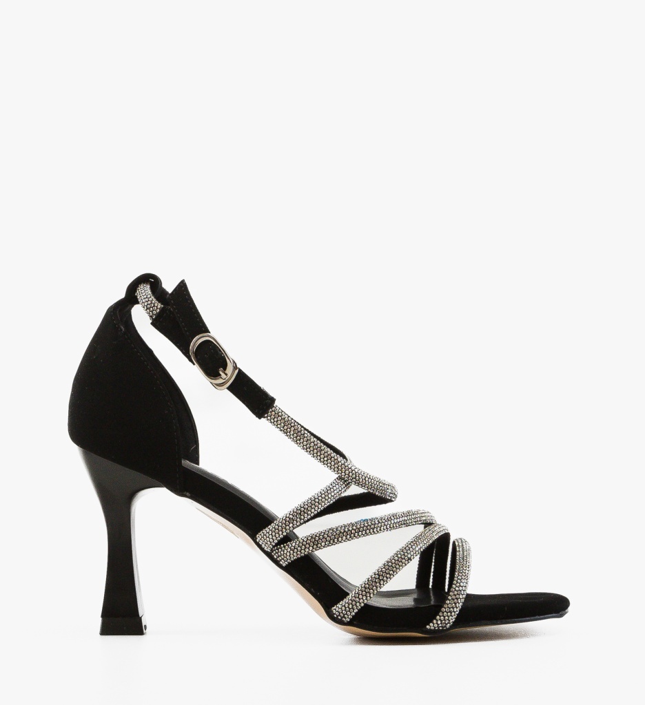 Sandale cu toc Salssa Negre - Eleganță și Confort - imagine 6