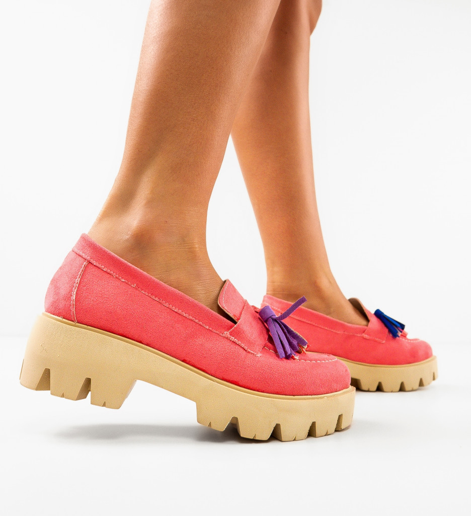 Pantofi Casual Dama Roz - Confort & Stil - imagine 2