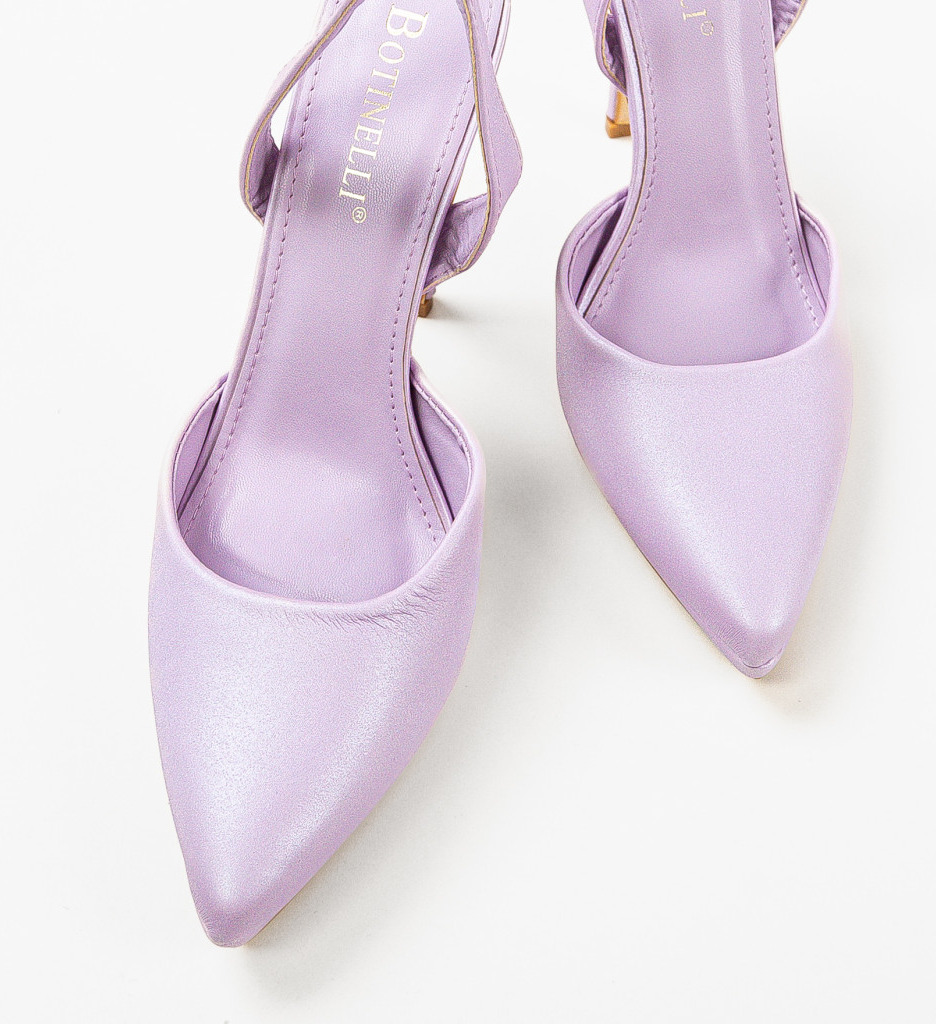 Pantofi cu Toc Vergoossen Mov | Eleganță - imagine 6