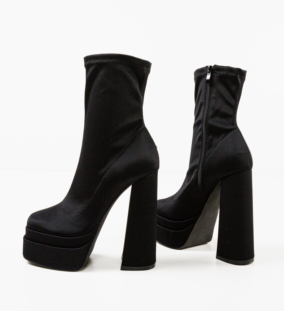 Botine Dama Platona Negre | Eleganță și Stil - imagine 7