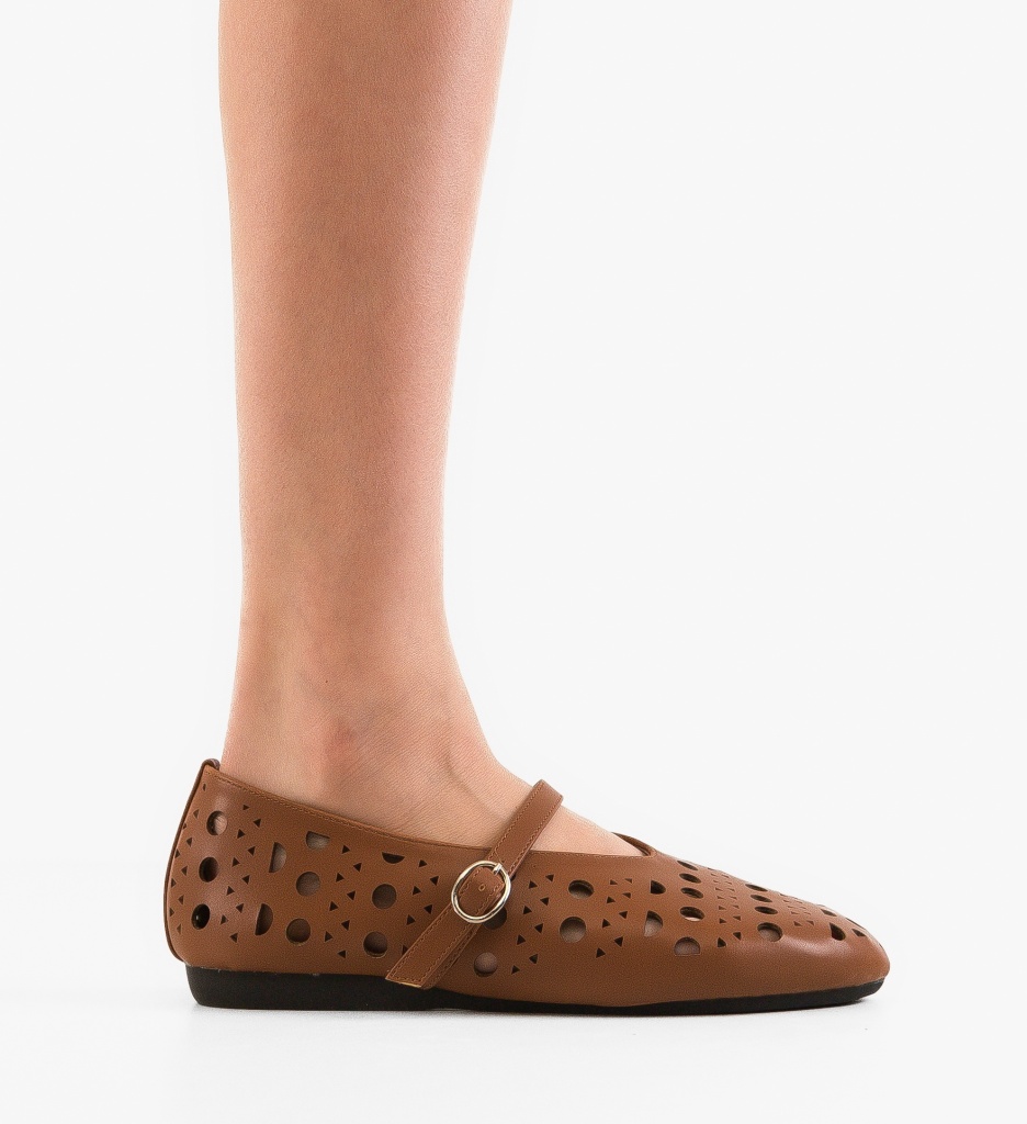 Balerini Camel Margret - Confort & Eleganță - imagine 6