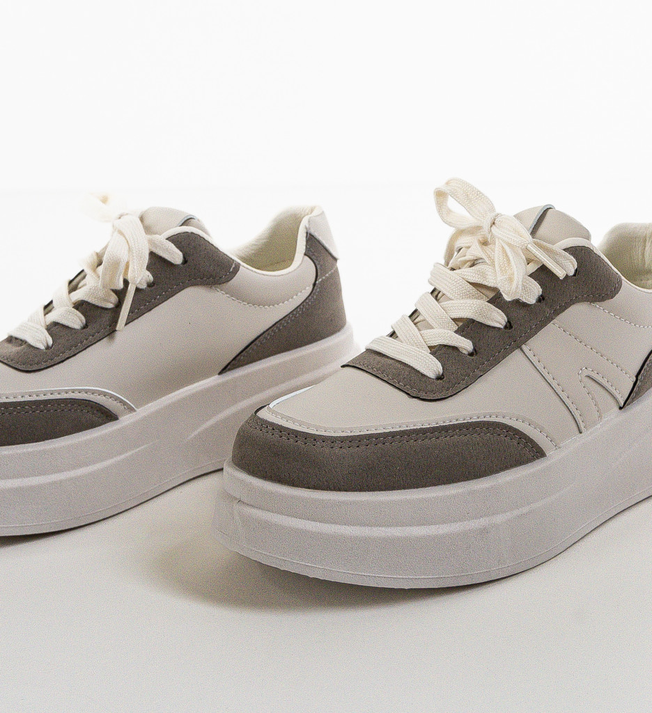 Sneakers Passya Dama Gri - Confort și Stil - imagine 6