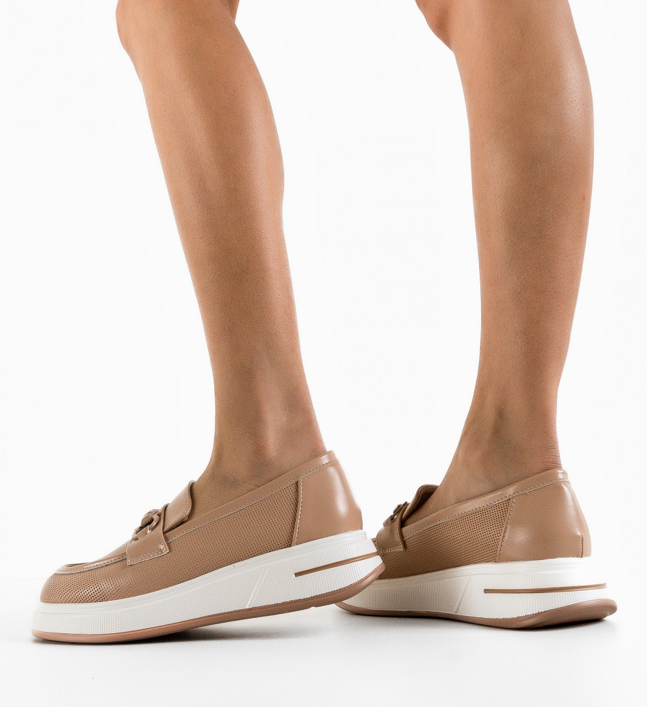 Pantofi Casual Kores Bej - Confort și Stil - imagine 3
