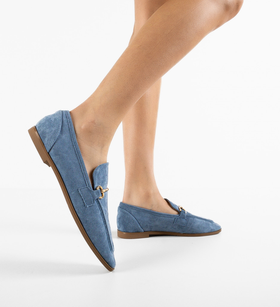 Pantofi Casual Dama Jenet Albastri - Confort și Stil - imagine 5
