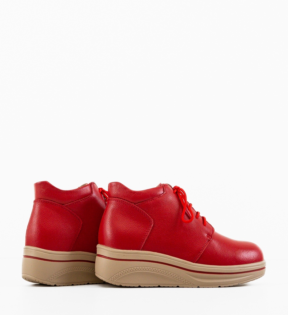 Pantofi Palerma Rosii | Design Casual Elegant - imagine 5