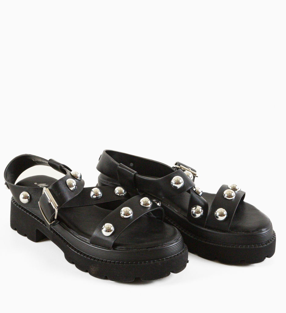 Sandale Spotor Negre | Eleganță și Confort - imagine 5