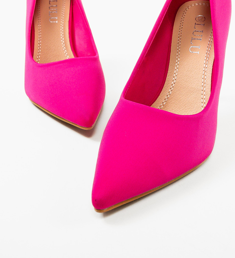 Pantofi dama Kikor Fuchsia cu toc elegant - imagine 6