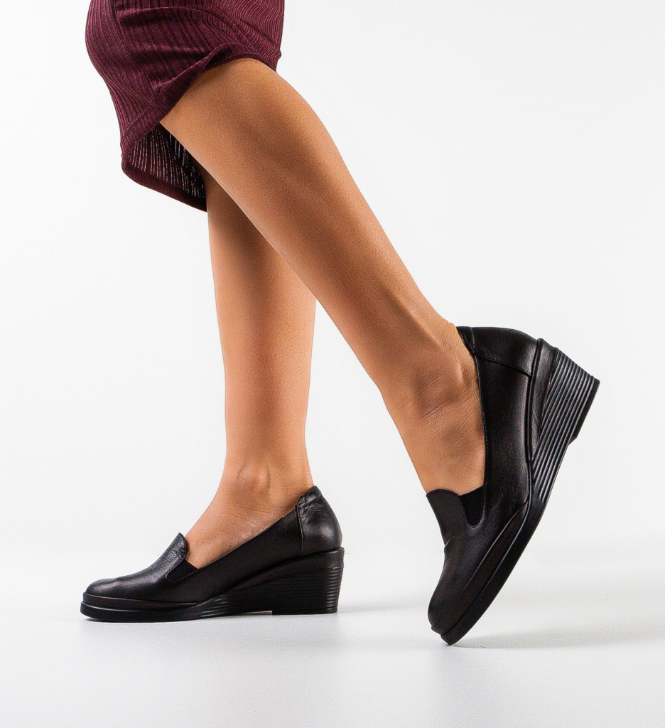 Platforme Dama Akadia Negre | Stil si Confort