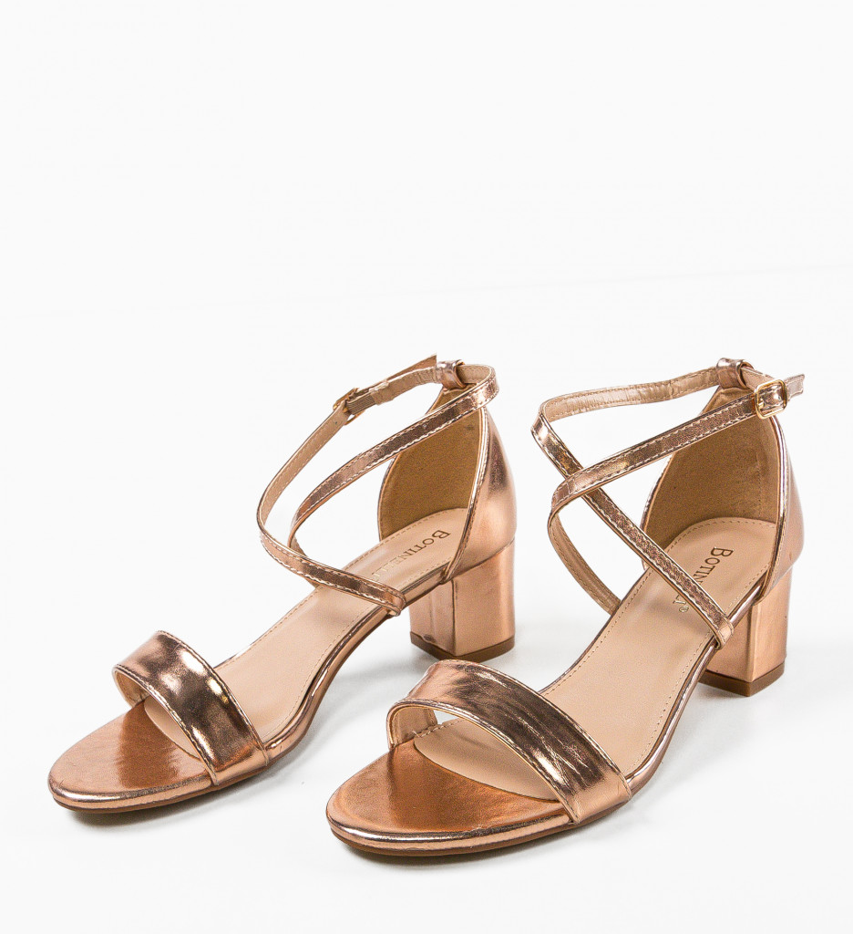Sandale Dama Sefyma Roze cu Toc Elegant - imagine 7