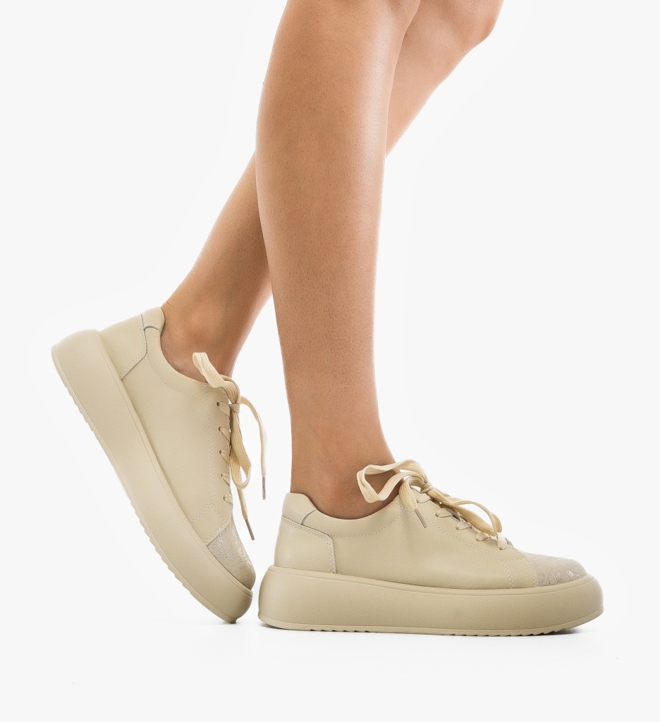 Pantofi Casual Floray Bej - Confort și Stil