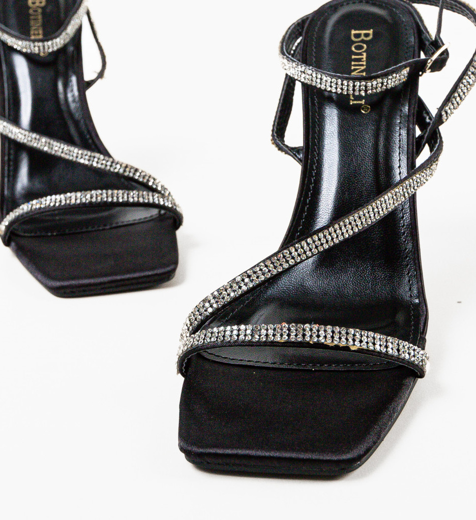 Sandale cu Toc Neyman Negre | Eleganță Maximă - imagine 5