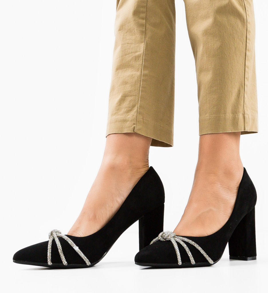 Pantofi Baylor Negri Eleganți - imagine 2