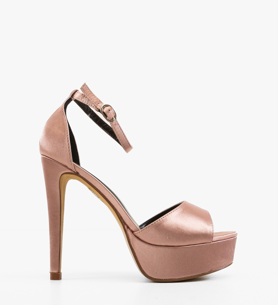 Sandale cu Toc Findlay Roz - Stil Feminin - imagine 5