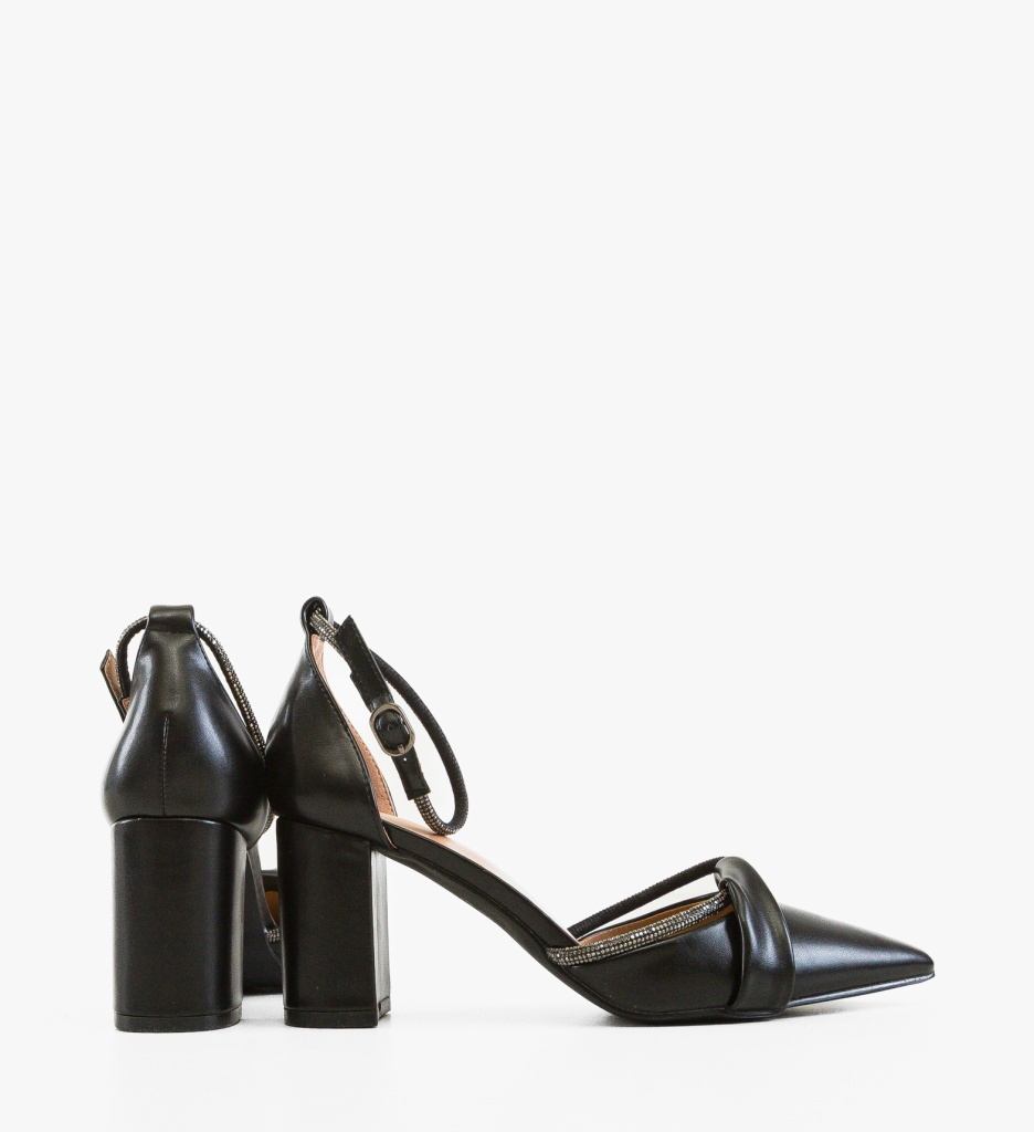 Pantofi dama Jenyt Negri eleganți cu toc stabil - imagine 5