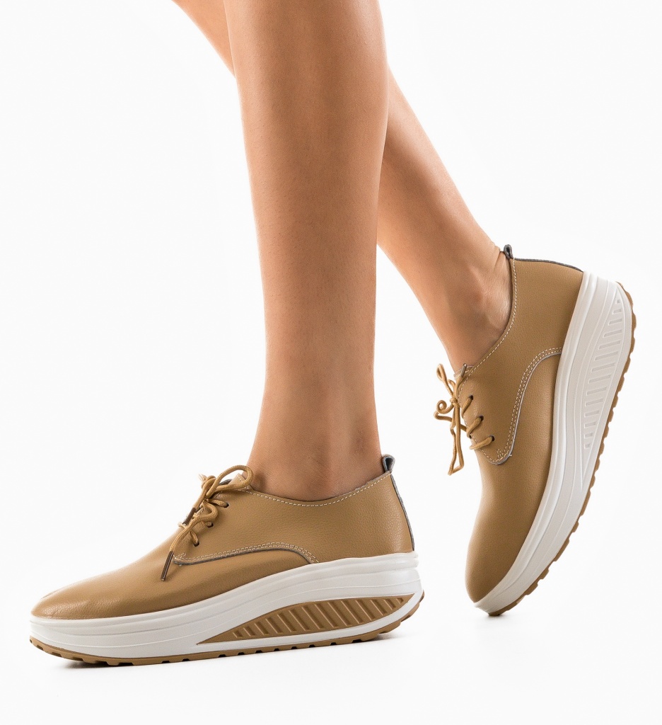 Pantofi Casual Kleak Bej - Confort și Stil - imagine 4
