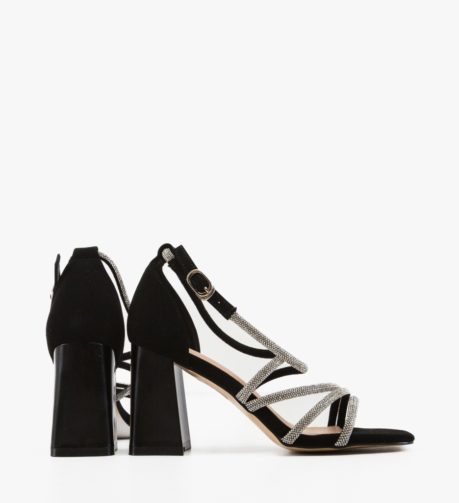 Sandale cu Toc Eremia Negre Elegante - imagine 5