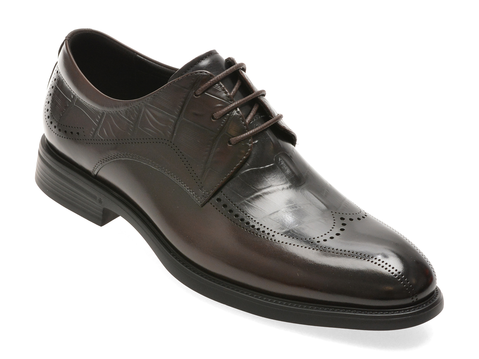 Pantofi Epica Premium Maro Piele Naturală