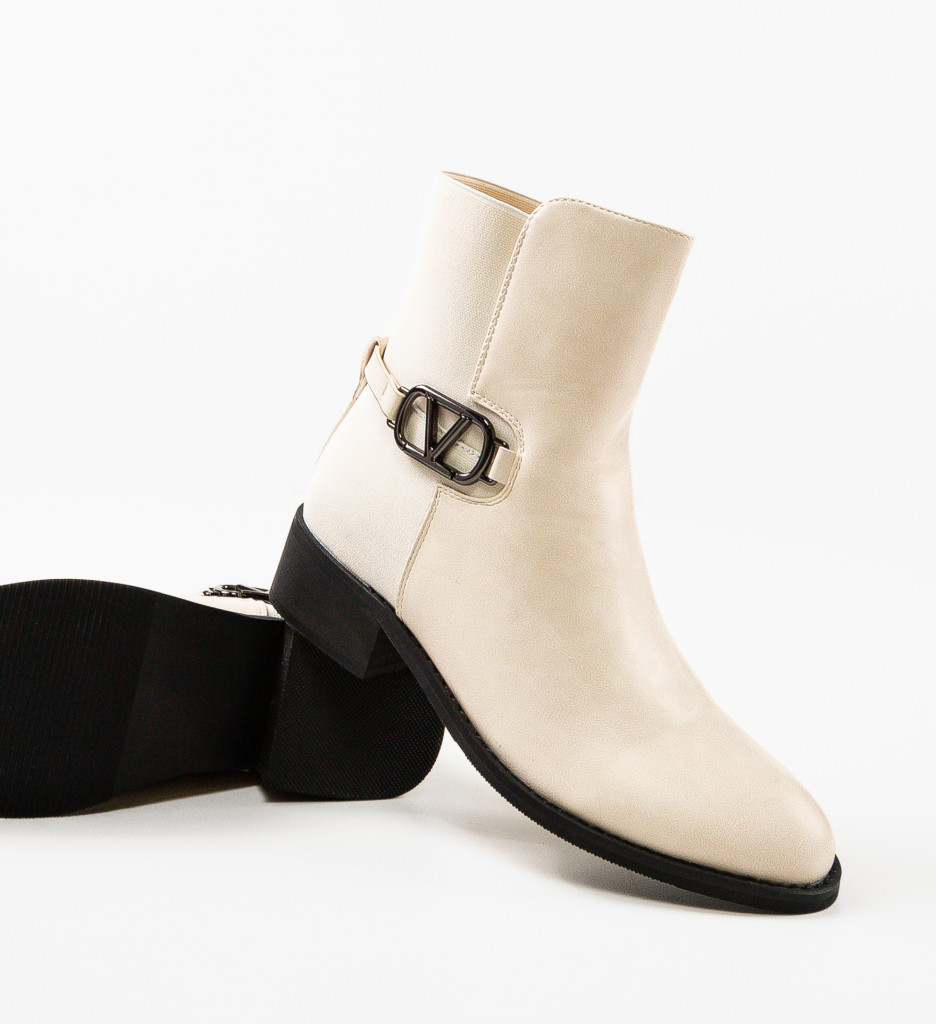 Botine Dama Math Bej | Elegante si Comode - imagine 6