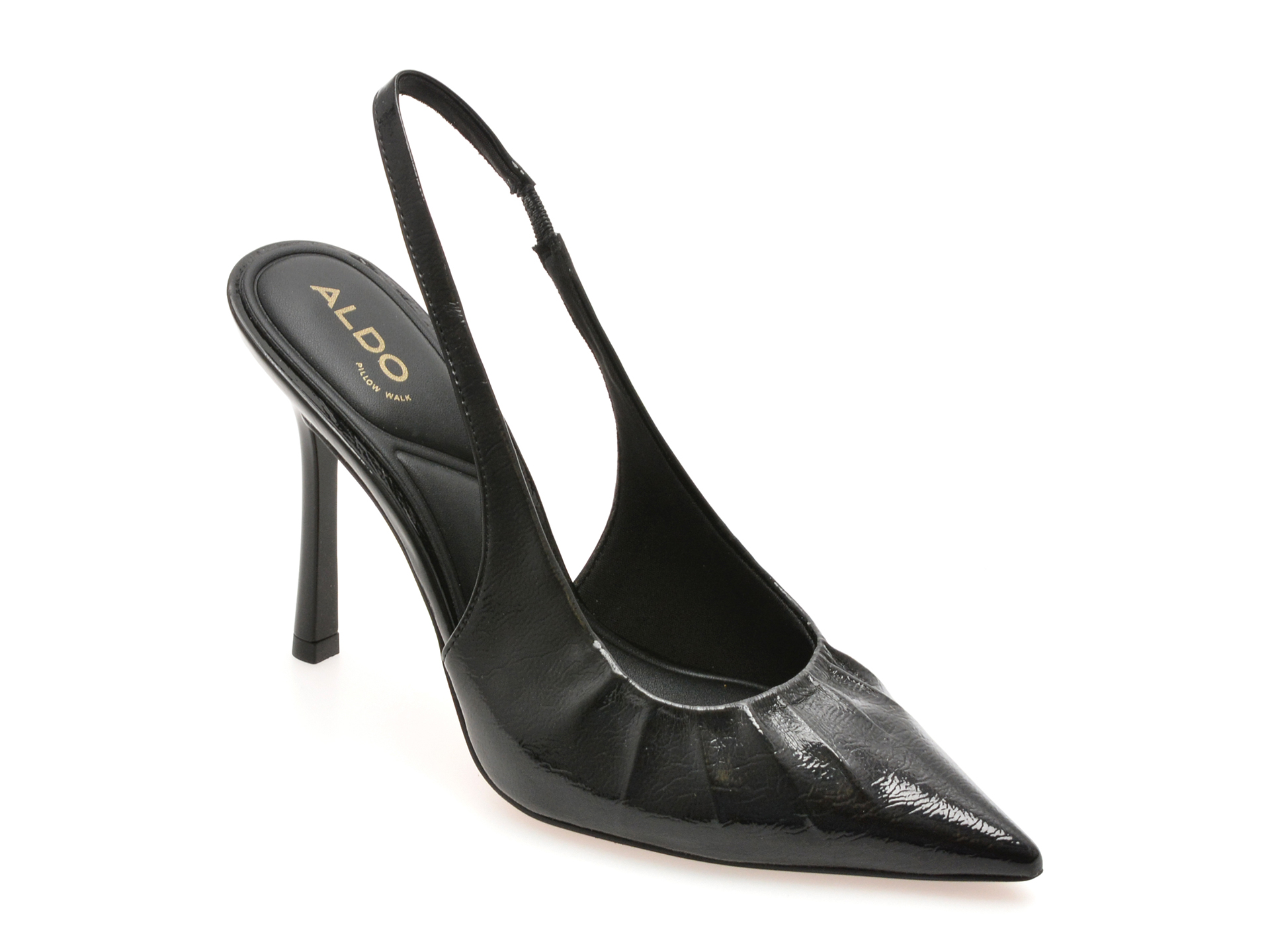 Pantofi ALDO eleganți negri din piele ecologică