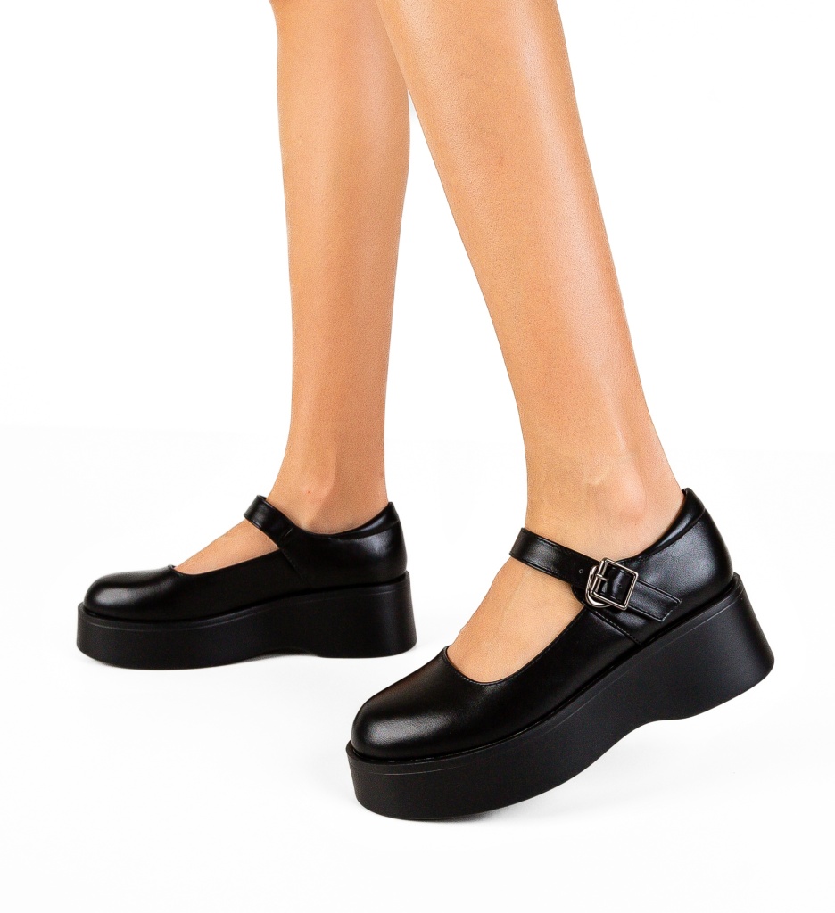 Pantofi Casual Madylu Negri - Confort Stilat - imagine 3