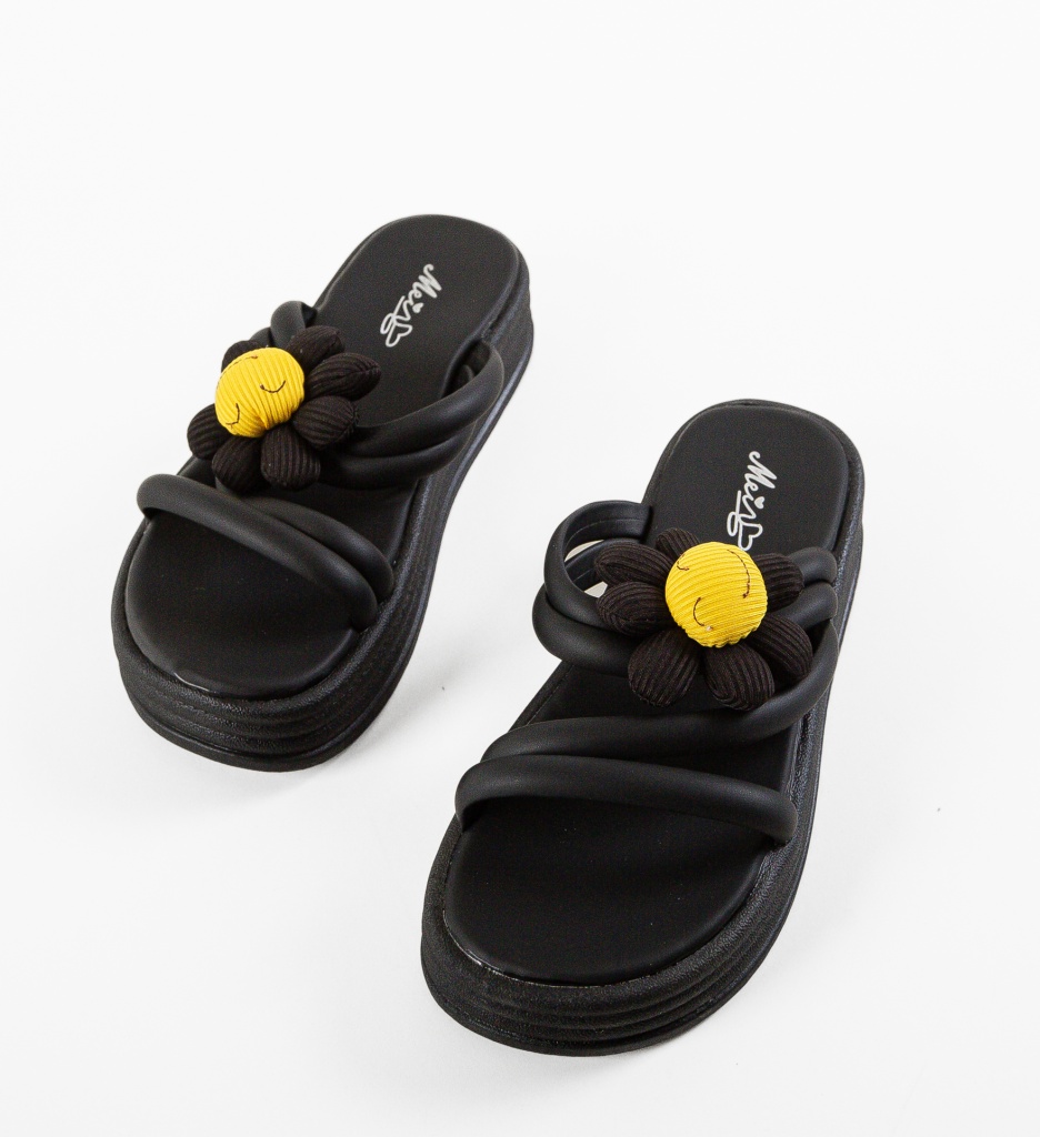 Sandale Turenag Negre Dama | Eleganta Zilnica