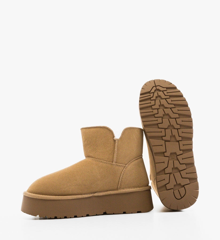 Cizme Ug Nayna Bej Depurtat - Confort & Stil - imagine 3