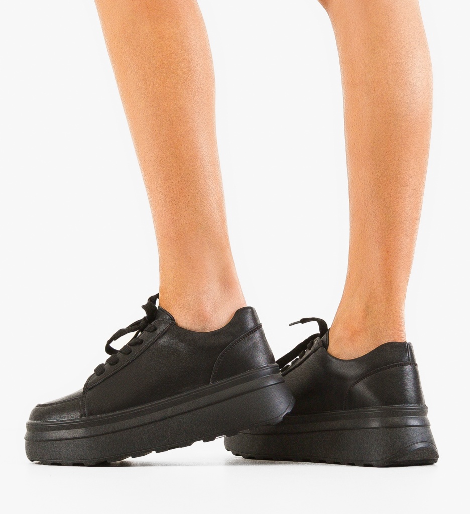 Sneakers Dama Wenom Negri - Confort și Stil - imagine 3