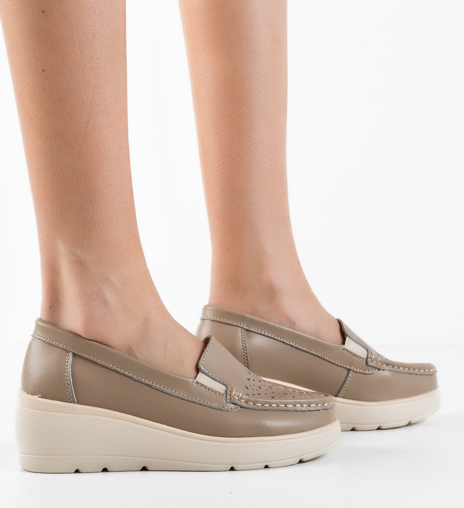 Pantofi Casual Atic Bej - Confort și Stil Zilnic - imagine 5