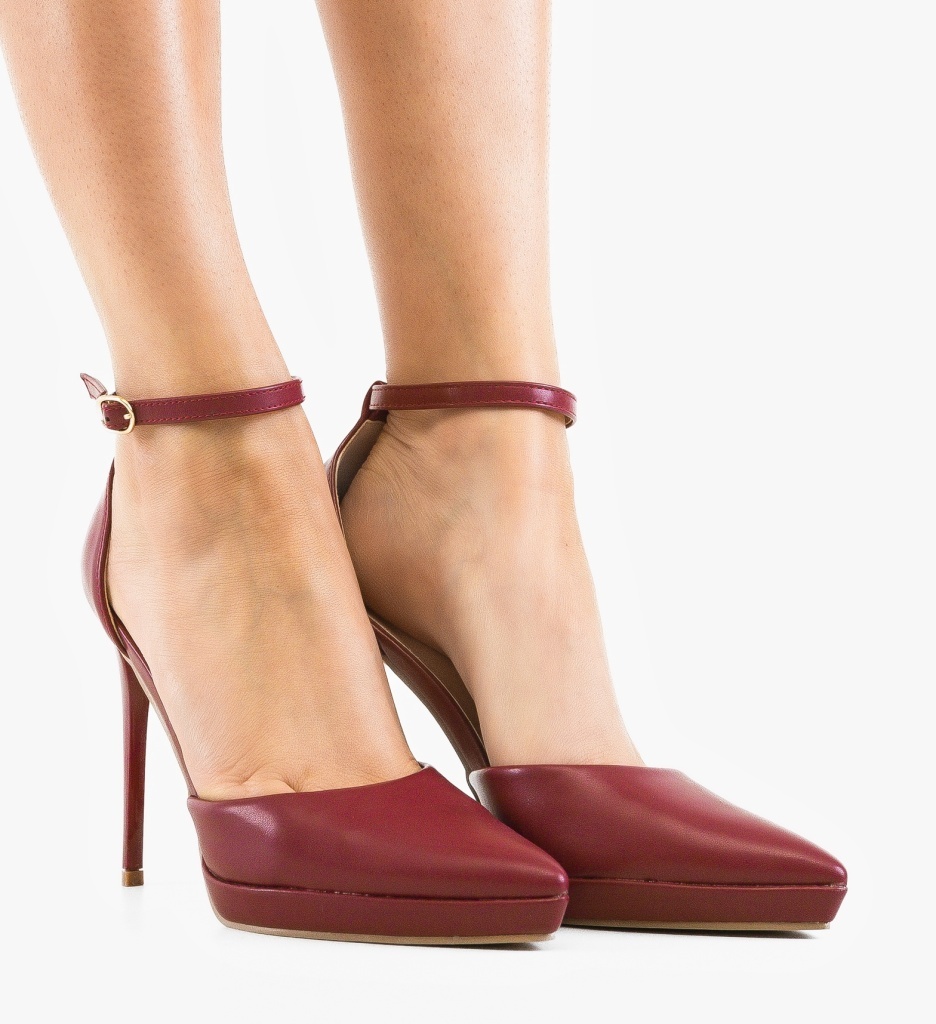 Pantofi Dama Kamine Grena Eleganți - imagine 4